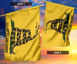 No Step On Snek Flag Gadsden Flag Yellow Flag With Snake Don't Tread On Me FL56
