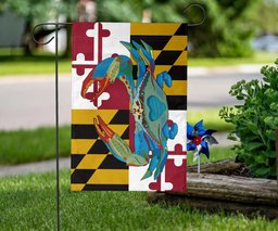 Blue Crab Maryland State Flag Patriotic Graphic With Native Maryland Pride For Decoration FL56