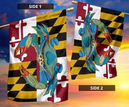 Blue Crab Maryland State Flag Patriotic Graphic With Native Maryland Pride For Decoration FL56