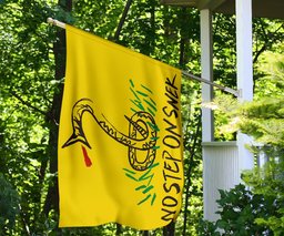 No Step On Snek Flag Yellow Flag With Snake Don't Tread On Me Meme Gadsden Flag Indoor Outdoor FL56