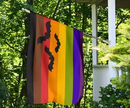 Halloween Pride Flag Bat Philadelphia Pride Flag Halloween Theme Decorations FL56