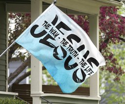 Jesus The Way The Truth The Life Flag Religious Christian Decor For Home Easter Gift FL56