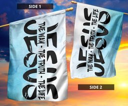Jesus The Way The Truth The Life Flag Religious Christian Decor For Home Easter Gift FL56