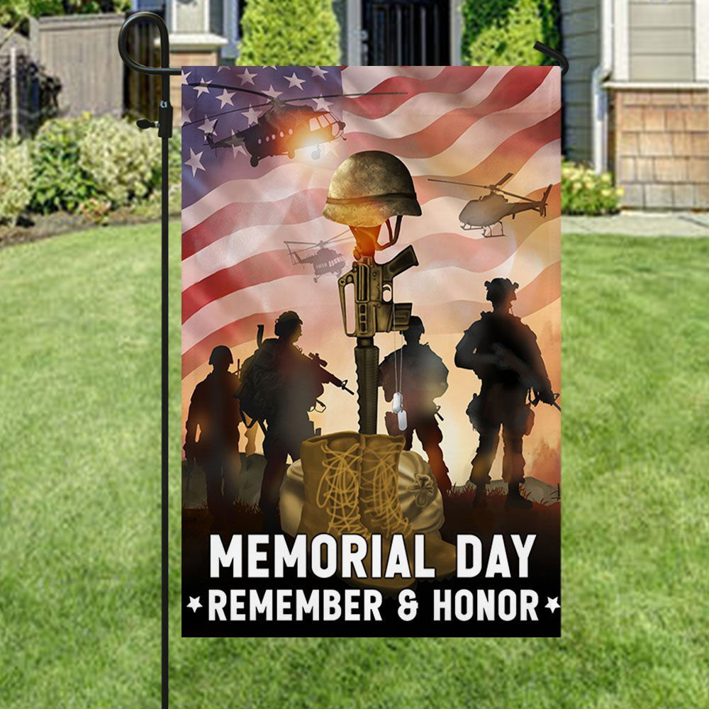 Memorial Day Remember And Honor Veterans American Flag Patriotic Flag ...