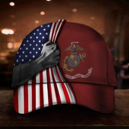 U.S Marine Corps Flag Inside American Flag Patriotic Welcome Holiday 4Th July Decor In-Outdoor FL56
