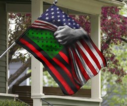 The Black Liberation Flag Inside American Flag Celebration Gift Juneteenth Day Blm Black Pride FL56