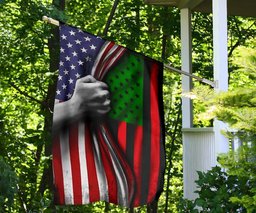 The Black Liberation Flag Inside American Flag Celebration Gift Juneteenth Day Blm Black Pride FL56