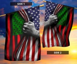 The Black Liberation Flag Inside American Flag Celebration Gift Juneteenth Day Blm Black Pride FL56