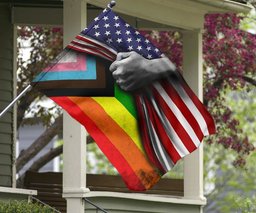 Gay Pride Rainbow American Flag Perfect For Showing Your Pride Community Support LGBT Flag FL56