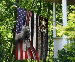 US Army Veteran Inside American Flag Pride Flag For Yard Decor Thanks For Serving Of Army Vets FL56
