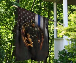 Thin Blue Line American Flag Support Our Men And Women Law Enforcement Gift Home Decor FL56