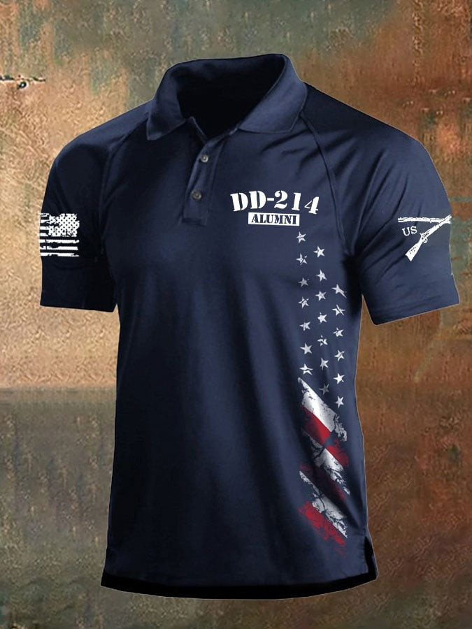 DD-214 Alumni Veteran Polo Shirt Patriotic Clothing Honor Veterans Day Gifts PL57