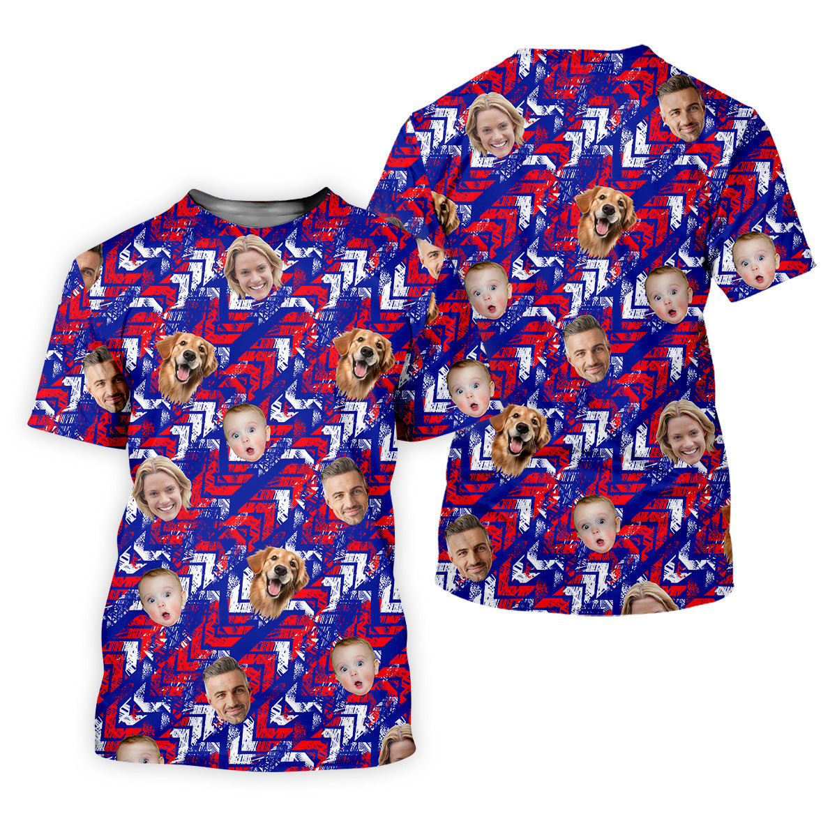 4th Of July Independence Day Custom Face Shirts, Men's Golf Polo Shirt, Patriotic Golf Shirt, USA Golf Shirt SH818