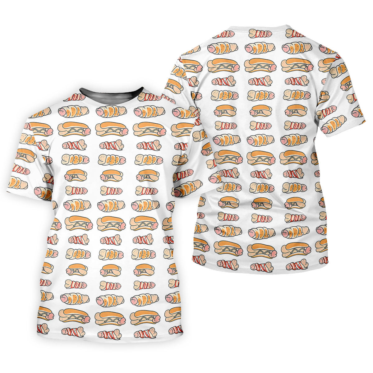Adult Humor Hot Dog Golf Shirt, Dirty Funny Polo Shirts For Women, Novelty Golf Shirts For Women SH818