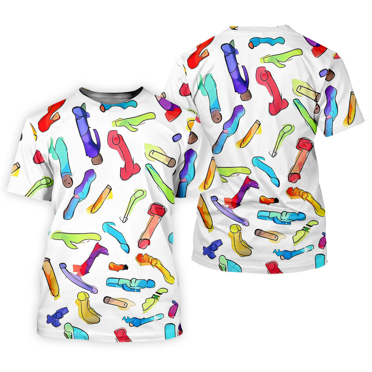Adult Humor Retro Golf Shirt, Colorful Funny Men's Polo Shirt, Unique Novelty Golf Apparel SH818