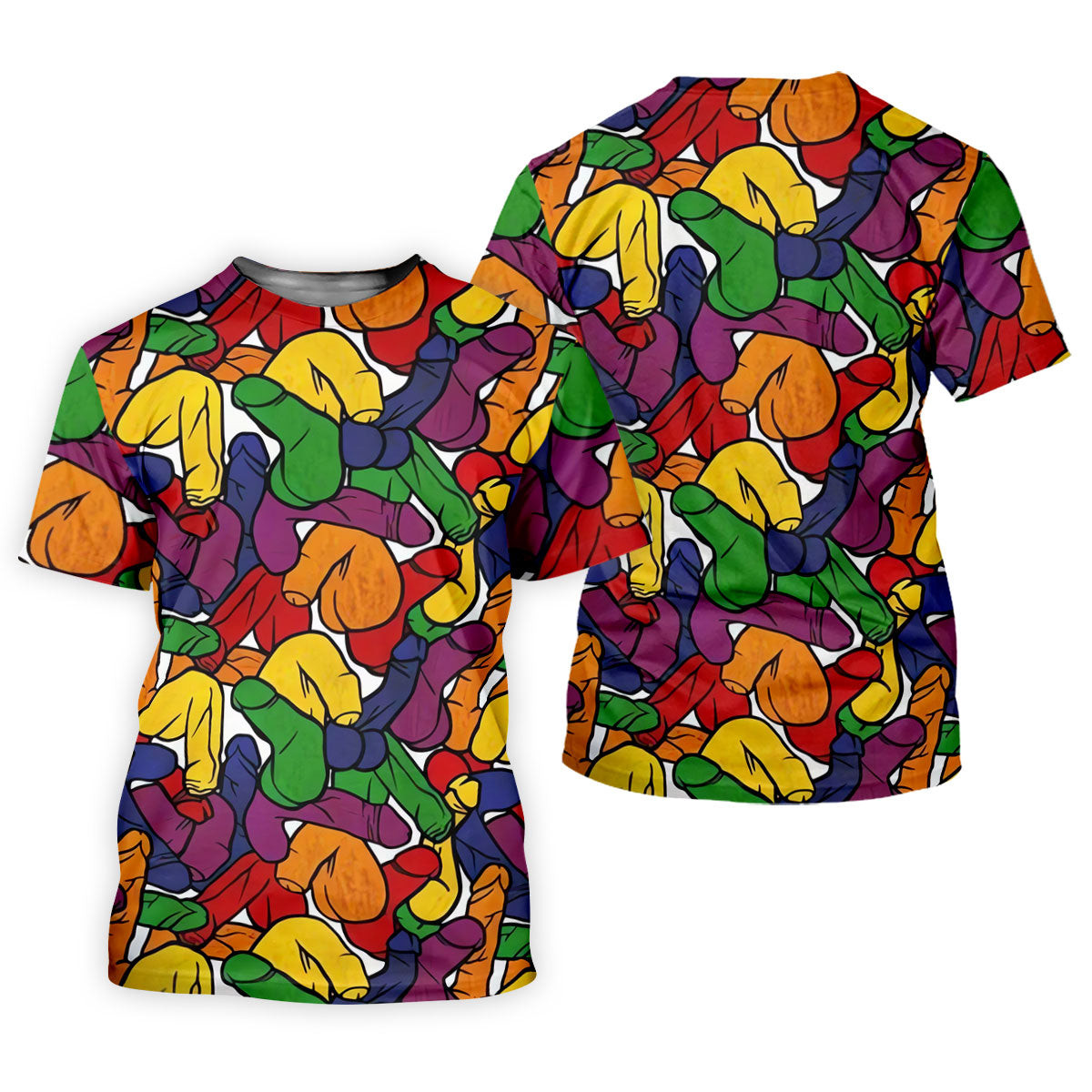 Adult Humor Pride Colors Retro Golf Shirt, LGBTQ Month Fun Women's Golf Shirts SH818