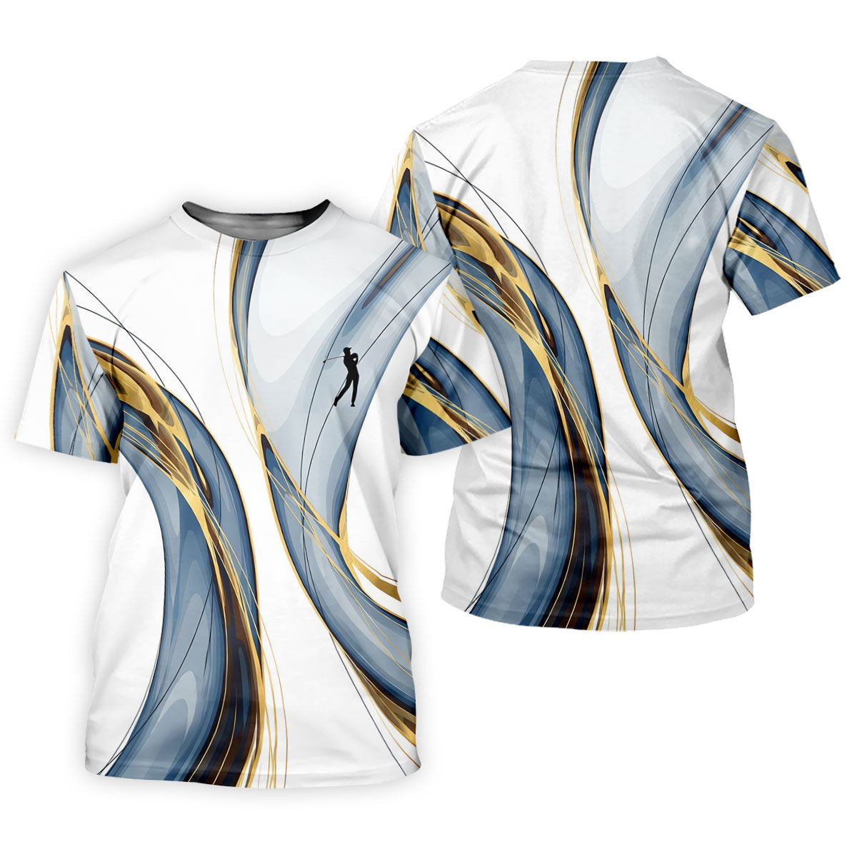Abstract Line Art Retro Golf Shirt, Ladies Golf Tops, Golf Shirt For Women, Ladies Golf Polos SH818