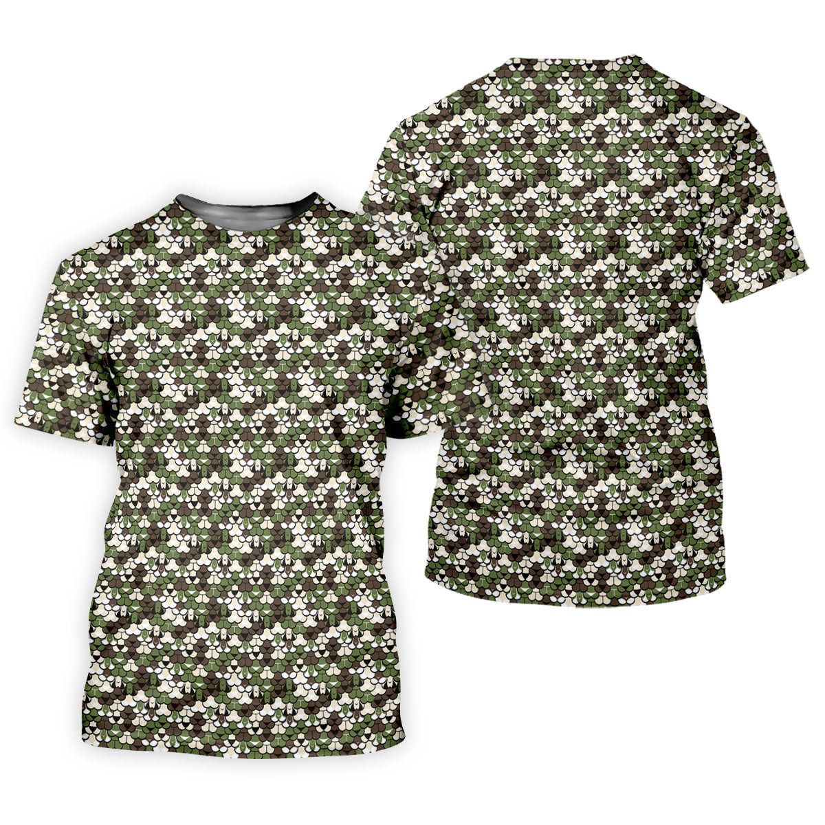Adult Humor Mermaid Scale Golf Shirt, Woodland Scale Pattern Polo, Polo Shirts For Women SH818