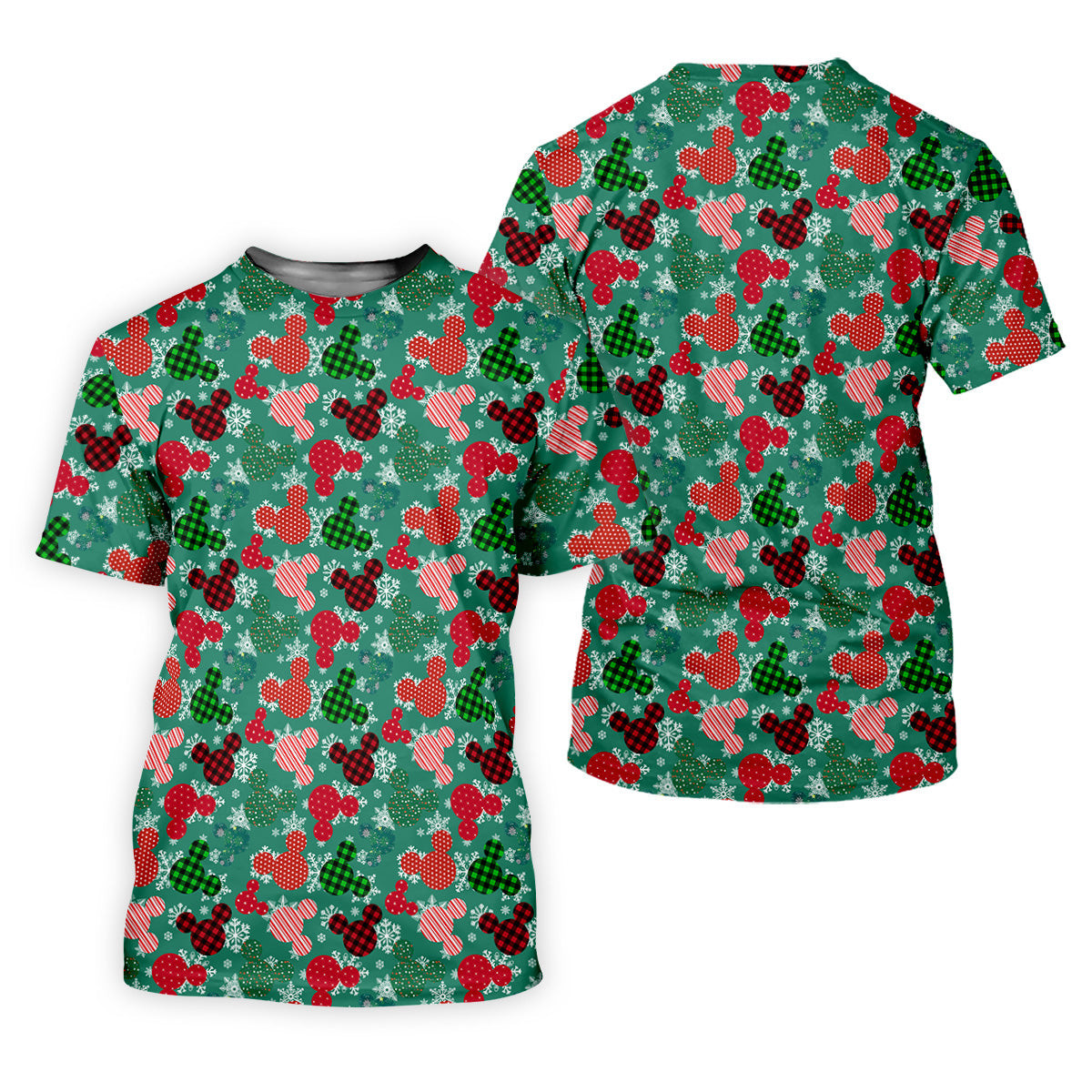 Adorable Cartoon Characters Xmas Golf Shirts, Cute Golf Outfit, Polo Shirts For Men, Christmas Golf Shirt SH818