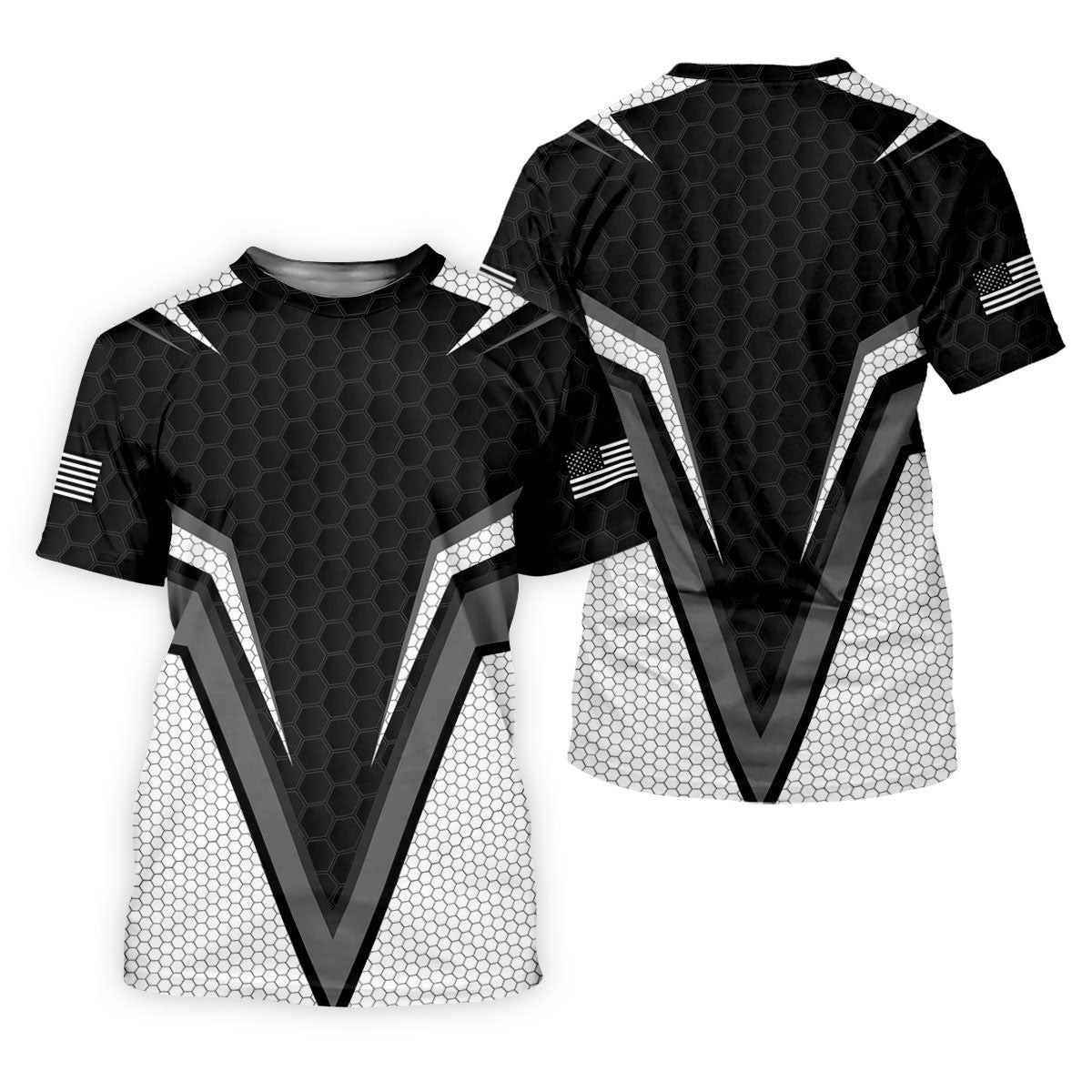 American Flag Women's Polo Shirt, Law Enforcement Support Shirt, 4th Of July Golf Shirt SH818