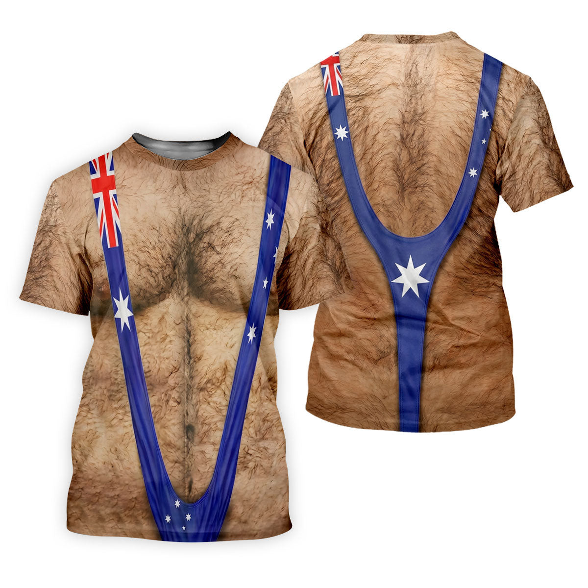 Australia Flag Print Fun Golf Shirt, Men's Golf Top, Polo Shirts For Men, Golf Shirts For Men SH818