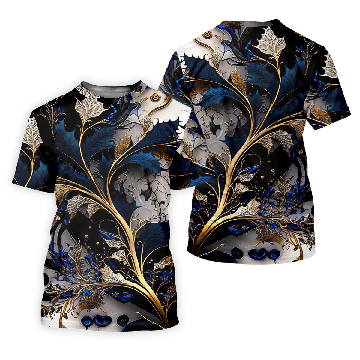 Baroque Floral Hawaiian Golf Shirt, Retro Golf Shirt, Women's Golf Tops, Ladies Golf Shirts SH818
