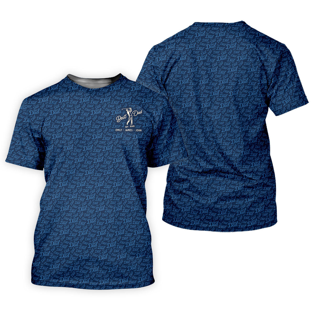 Best Dad By Par Father's Day Golf Shirt, Polo Shirts For Men, Gift For Golf Dad, Golfing Apparel SH818