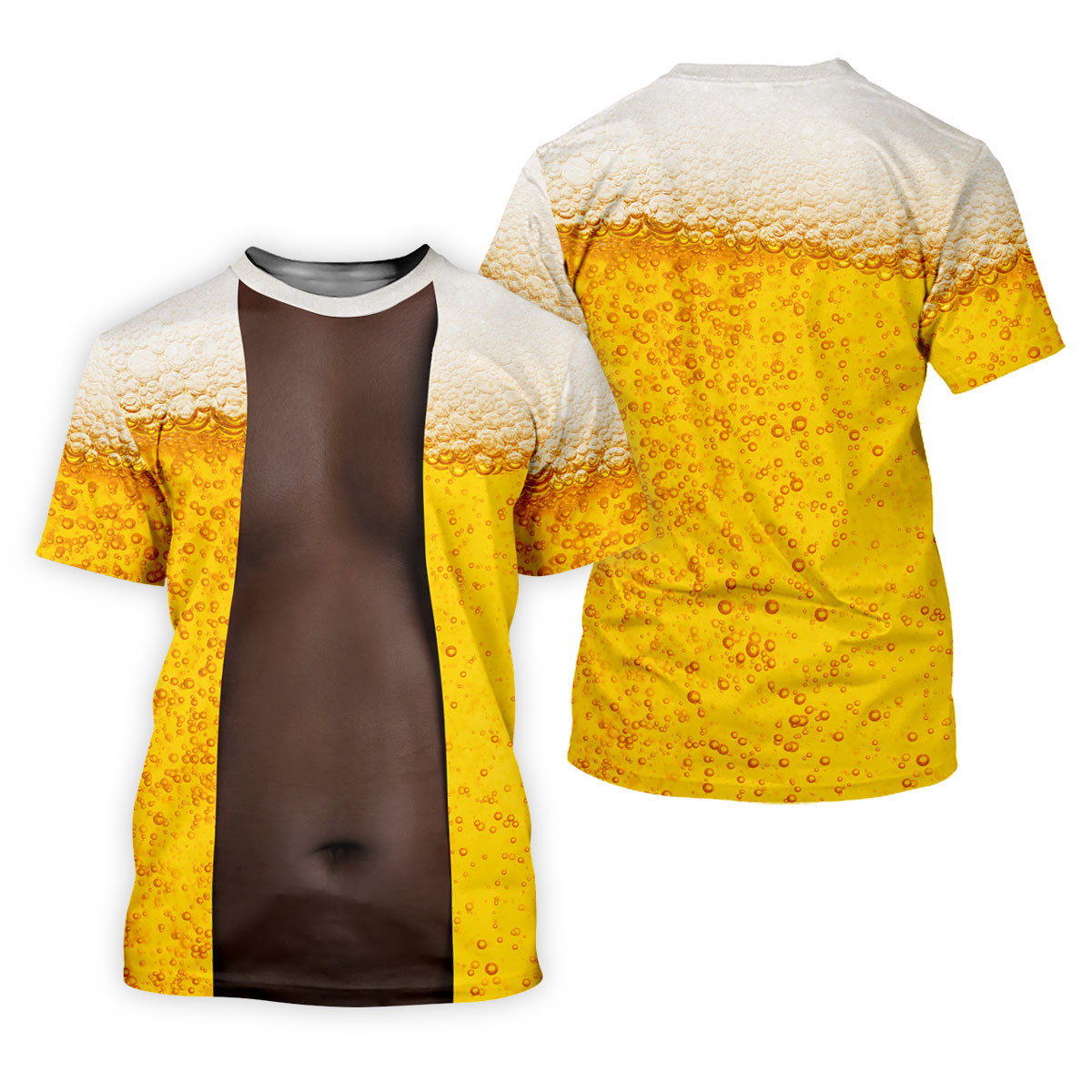 Beer Pint Illusion Pattern Golf Shirt, Women's Golf Shirt, Hawaiian Golf Shirt, Golf Polo For Women SH818