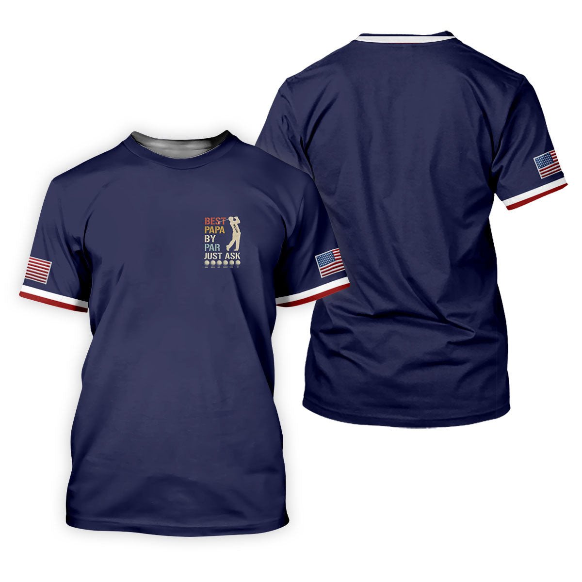 Best Dad Papa By Par Just Ask Father's Day Golf Shirt, Golf Gift For Dad, Polo Shirts For Men SH818