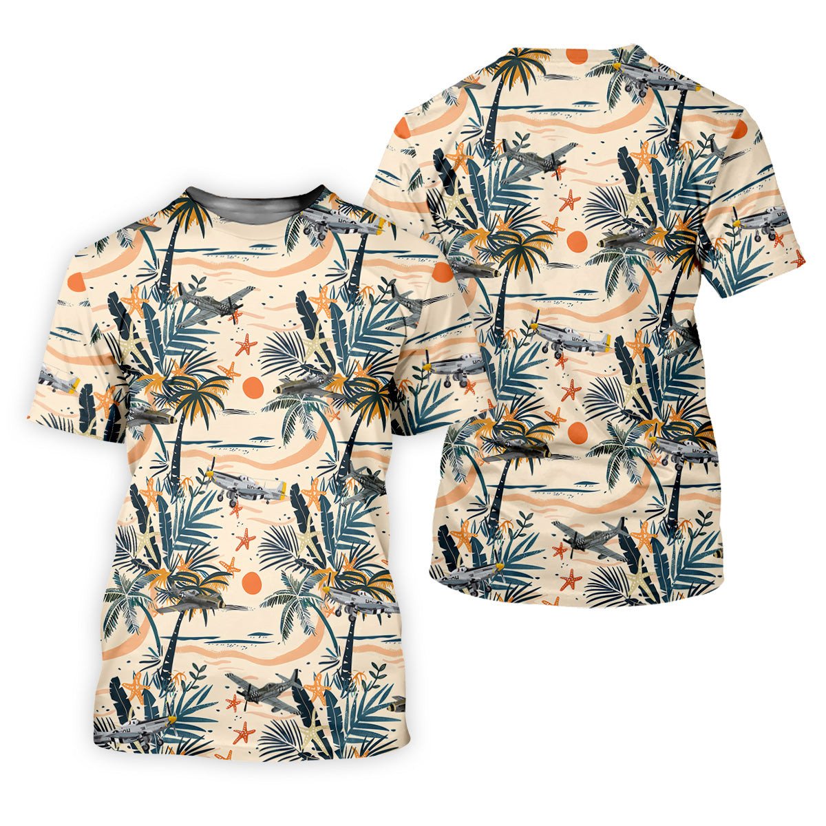 Beach Tropical Seamless Pattern Men Polo, Retro Golf Shirt, Polo Shirts For Men, Golfing Apparel SH818