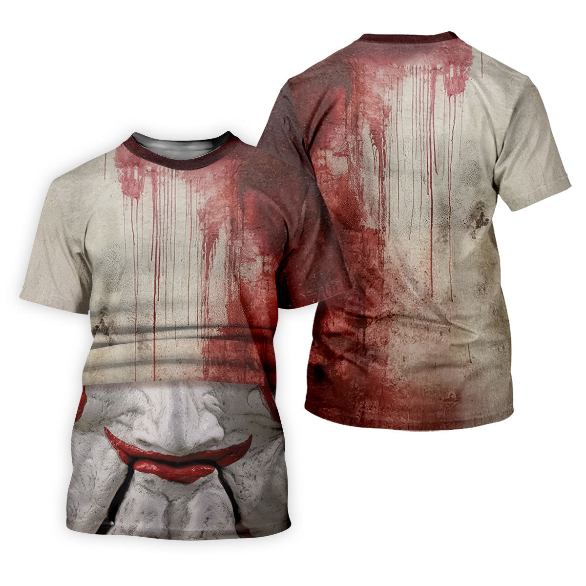 Blood Drip Clown Horror Character Halloween Polo Shirt, Women's Golf Tops, Ladies Golf Top SH818