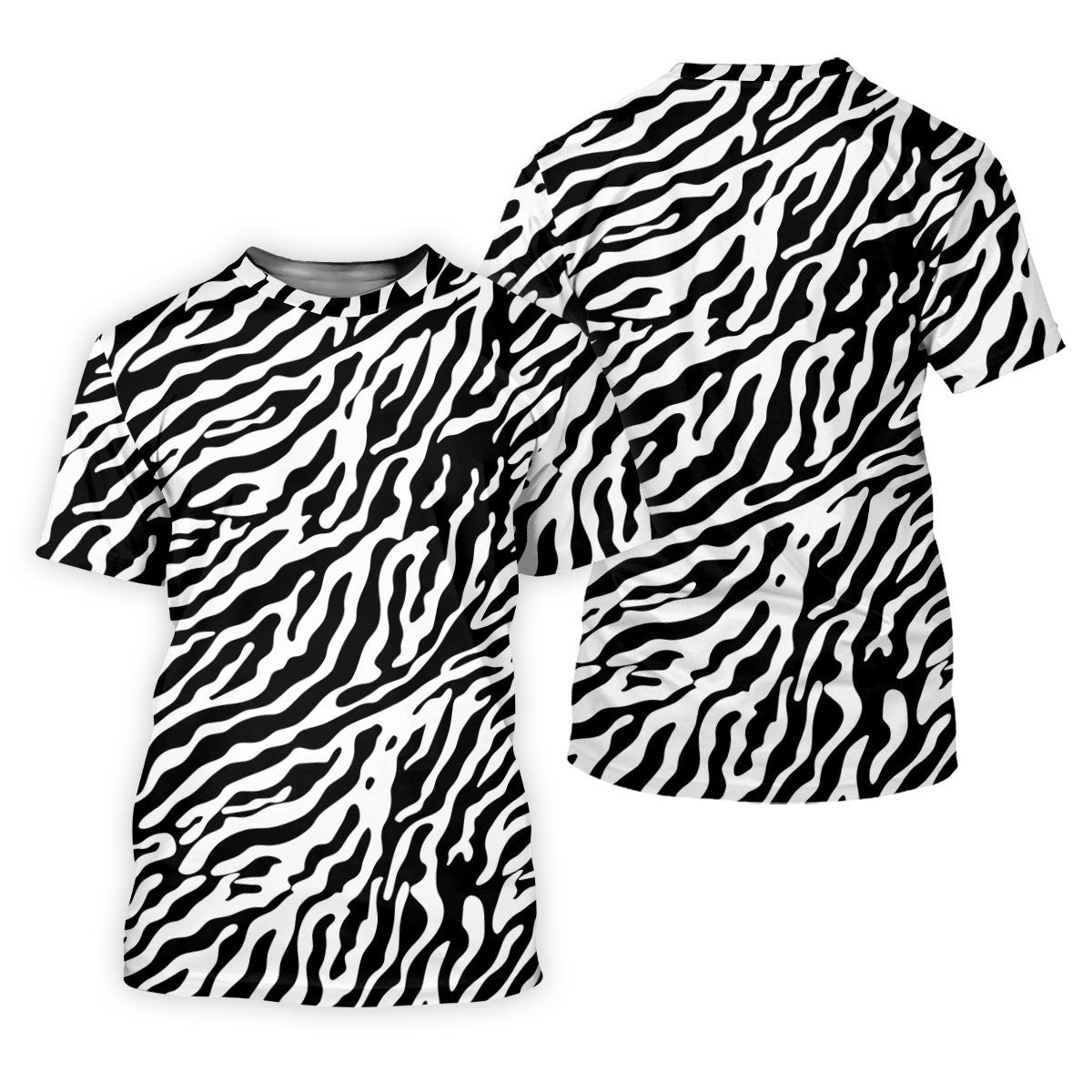 Bold Black And White Zebra Stripe Animal Print Golf Shirt, Men's Golf Shirt, Hawaiian Golf Shirt, Golf Polo Shirts For Men SH818