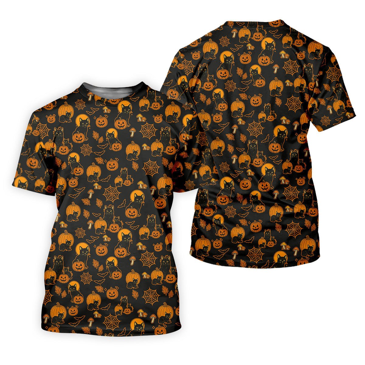 Black Cat Pumpkin Fun Womens Golf Shirts, Sleeveless Polo Shirt, Ladies Golf Shirts, Golf Hoodie SH818