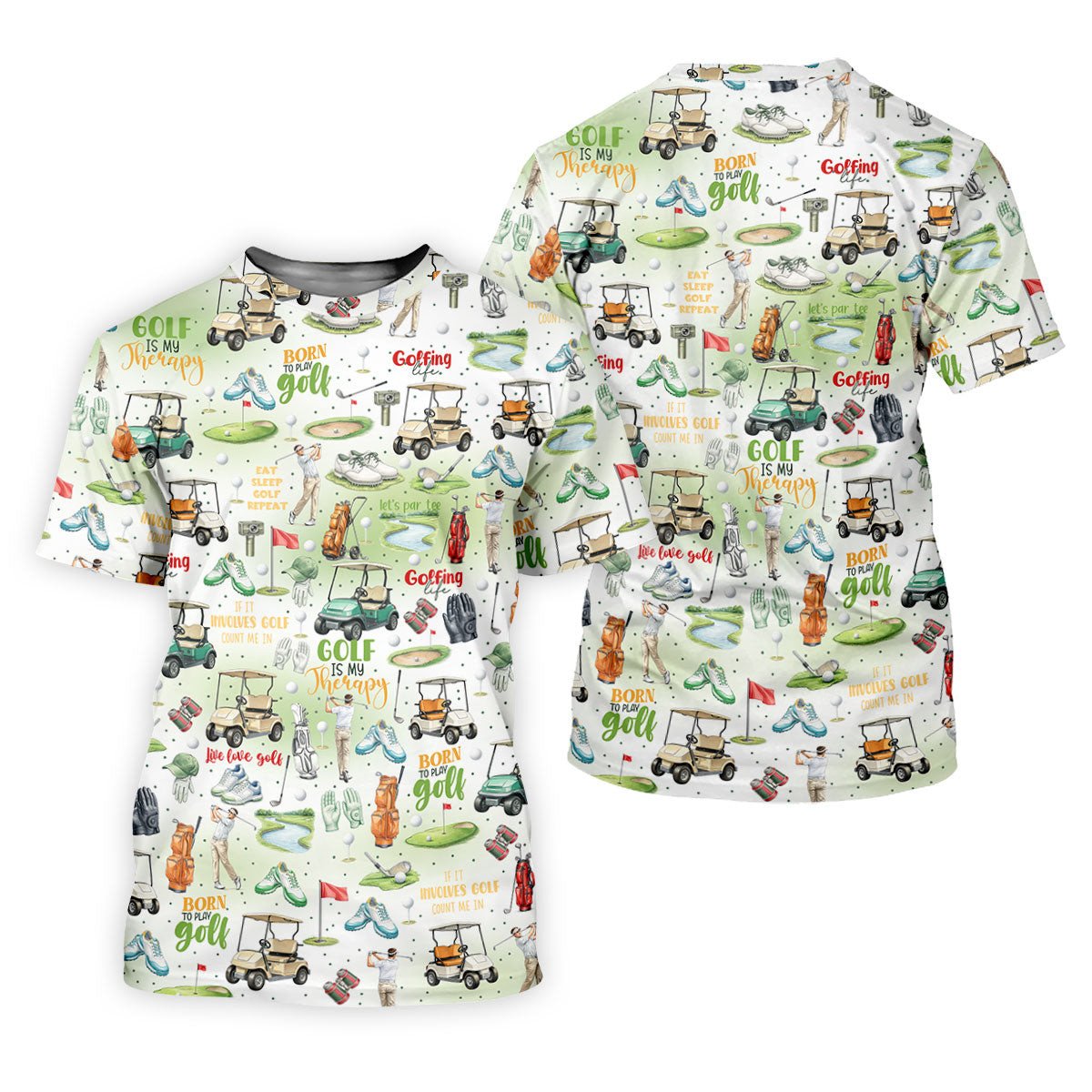 Born To Play Golf Let's Par Tee White Golf Shirt, Fun Women's Golf Shirts, Ladies Golf Shirts, Golfing Apparel SH818