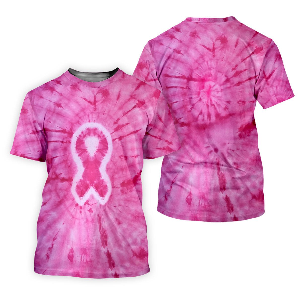 Breast Cancer Pink Tie Dye Men Golf Shirt, Breast Cancer Awareness Shirt, Golf Shirts For Men SH818