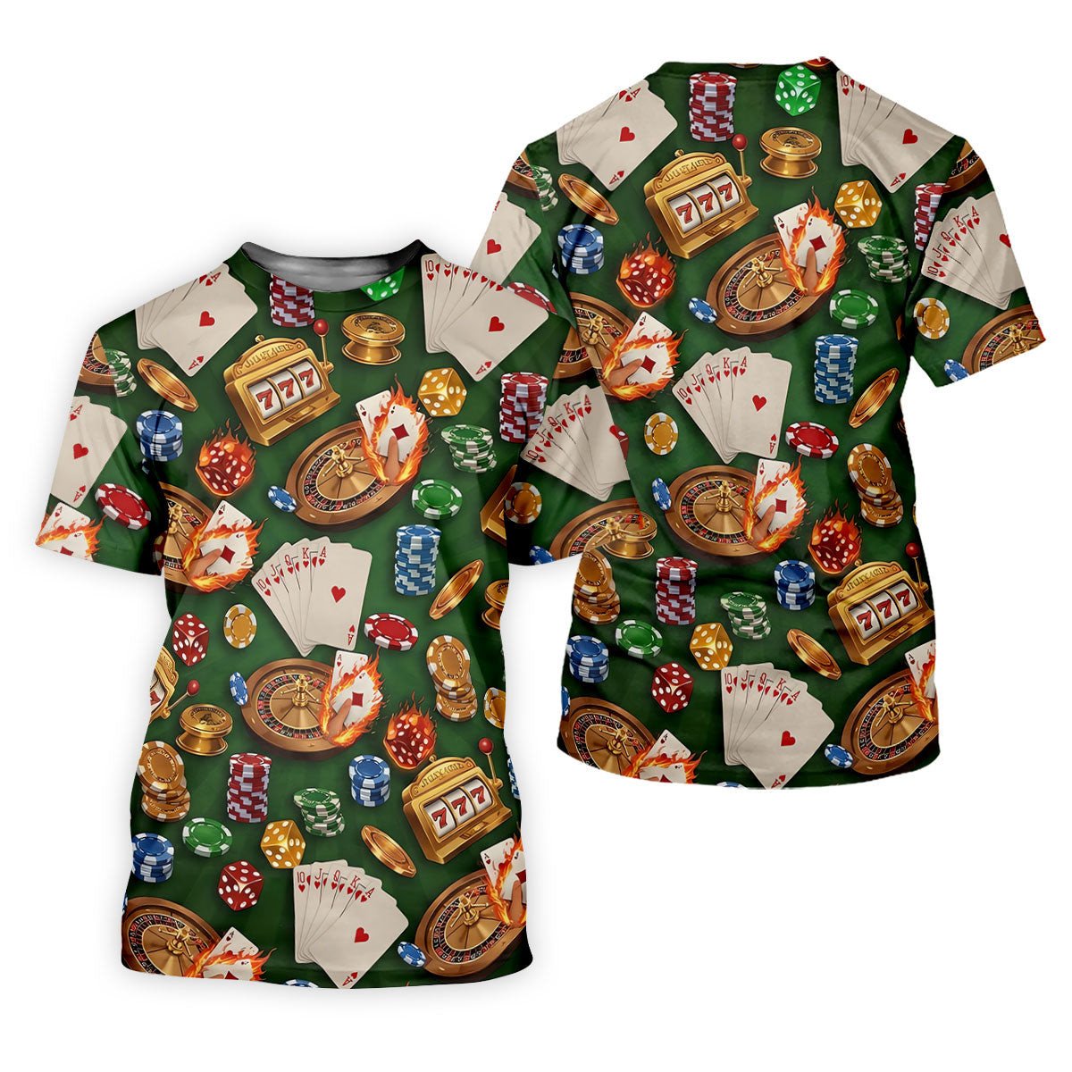 Casino Gambling Poker Golf Shirt For Women, Ladies Golf Shirts, Women's Sleeveless Golf Shirts SH818