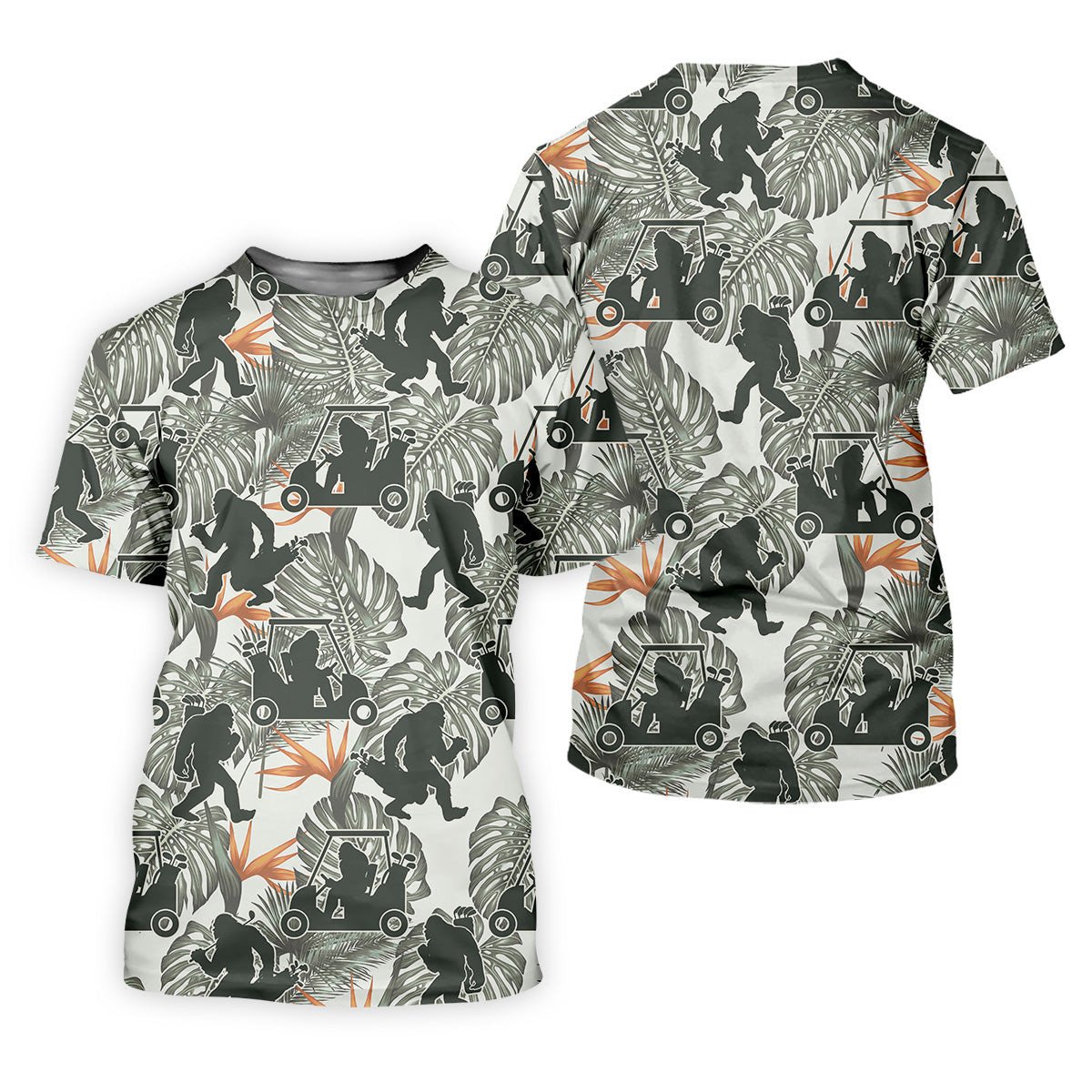 Gorilla Shirt, Hawaiian Golf Shirts, Fun Golf Shirts For Men, Matching Golf Shirts, Golf Shirts For Men SH818