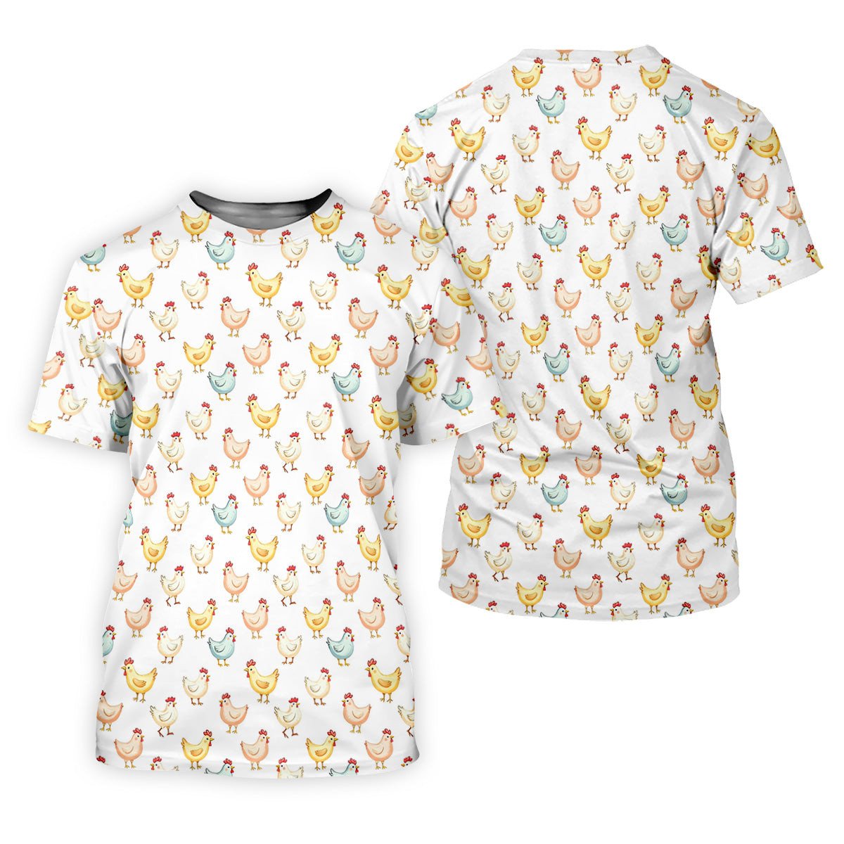 Chicken Rooster White Women Golf Top, Gift For Chicken Lover, Ladies Golf Shirts, Women's Polo Shirt SH818
