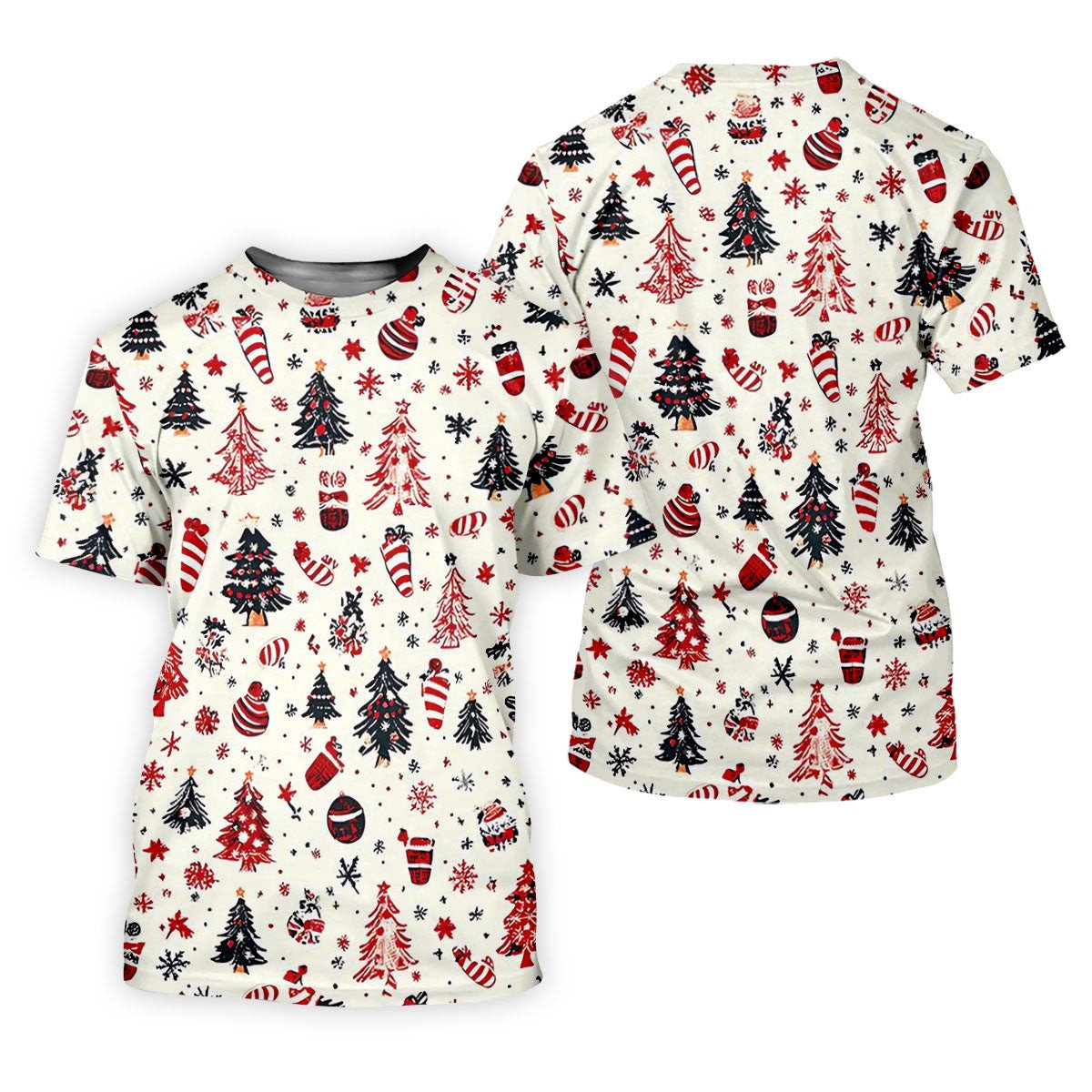 Candy Canes Christmas Tree Golf Tops For Men, Christmas Golf Shirt, Golf Shirts For Men, Polo For Men SH818
