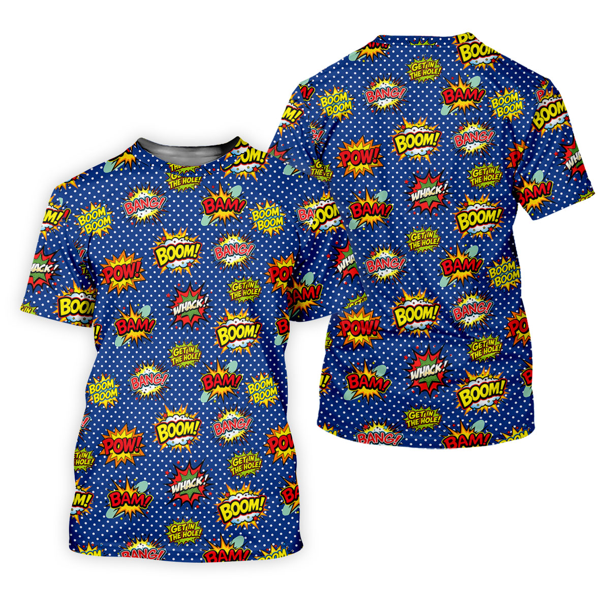 Funny Comic Pop Art Golf Shirt, Ladies Golf Shirts, Golf Tops For Women SH818