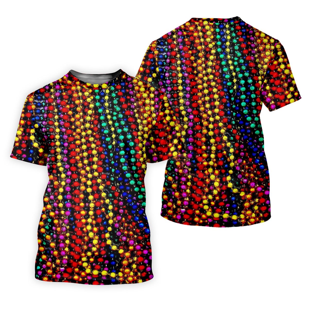 Colorful Beads Mardi Gras Golf Shirt, Women's Golf Shirts, Ladies Golf Polos, Golf Shirt For Women SH818