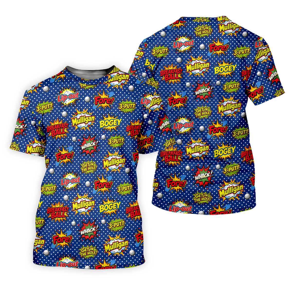 Funny Comic Pop Art Golf Shirt, Hawaiian Golf Shirt, Golf Shirts For Womens SH818