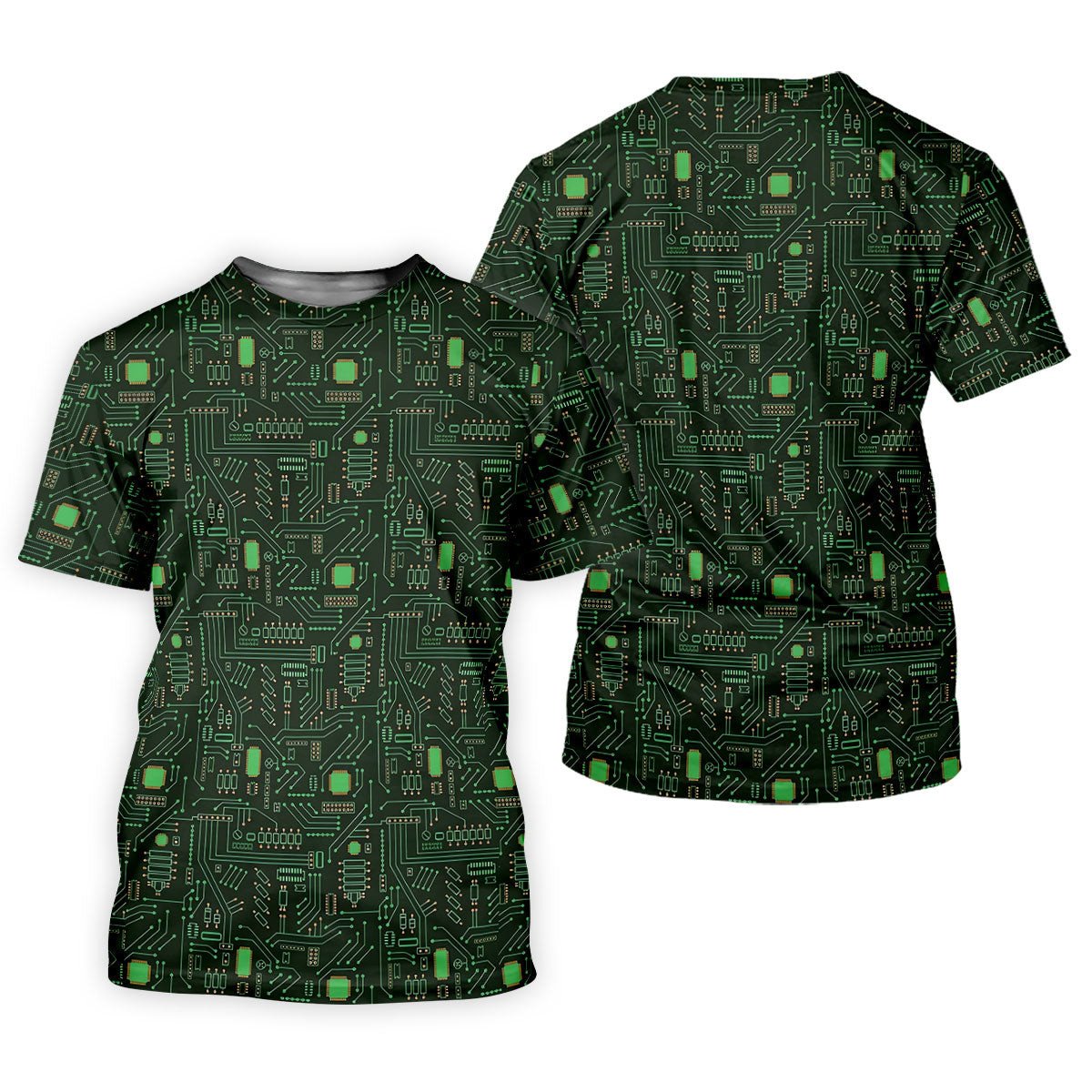 Computer Circuit Board Hawaiian Golf Shirt, Coder Gift Women's Golf Tops, Ladies Golf Shirts SH818