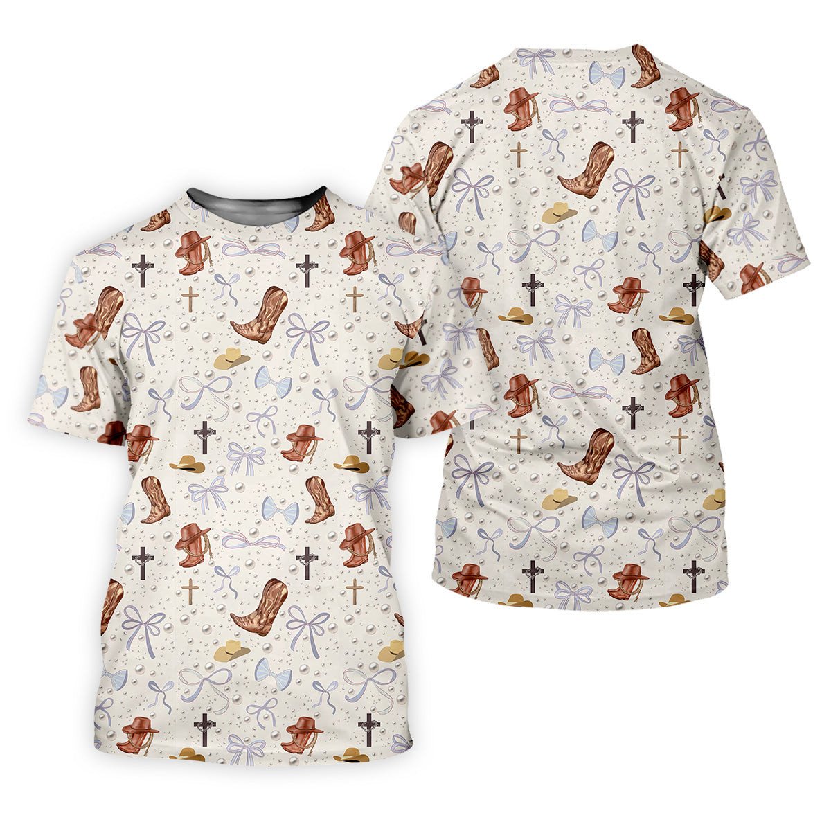 Coquette Pattern Western Golf Shirt, Fun Golf Shirts For Men, Men's Golf Polo, Golfing Apparel SH818
