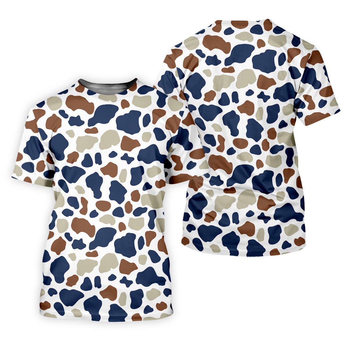 Cow Print Pattern Golf Polo Shirt, Fun Golf Shirts For Men, Polo Shirts For Men, Golfing Apparel SH818