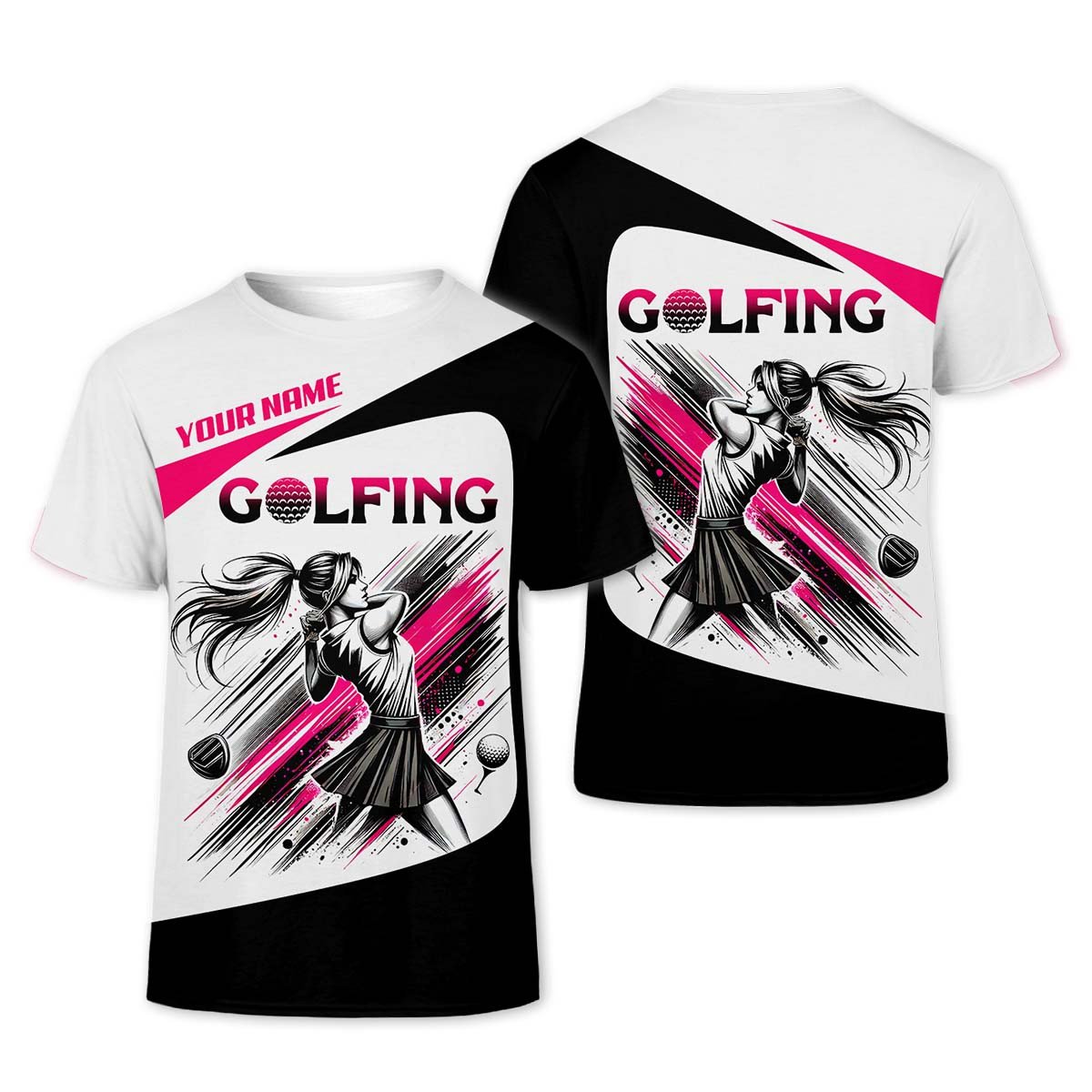 Custom Womens Golf Polo Shirt, Golfing Apparel, Womens Golf Gifts SH818