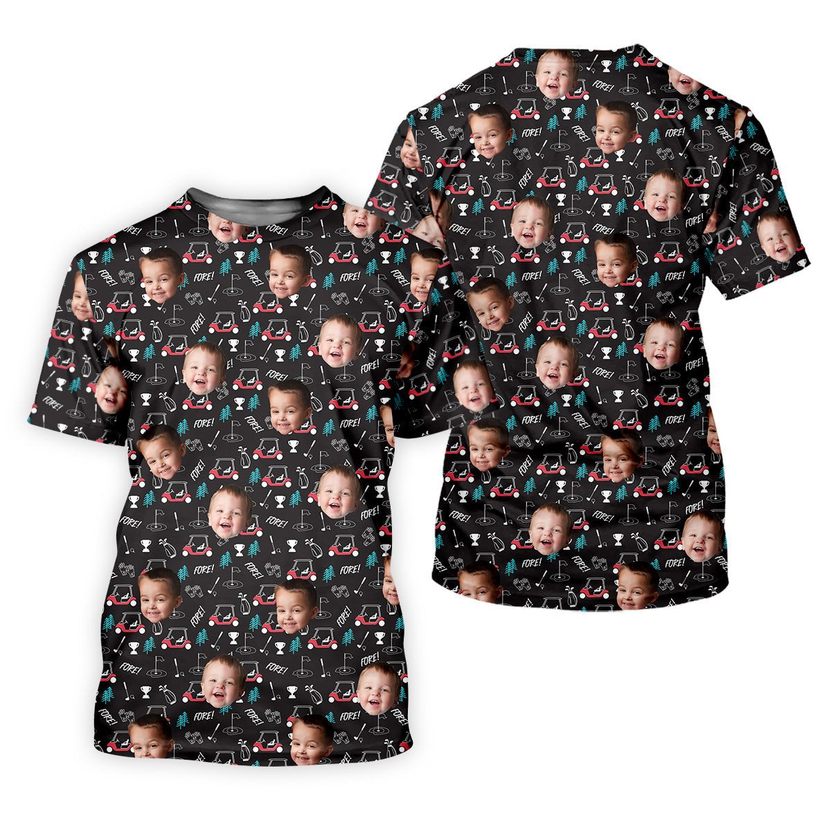 Custom Shirt With Kids Photo, Funny Golf Polo Shirt, Women Golf Shirt, Ladies Golf Shirt SH818