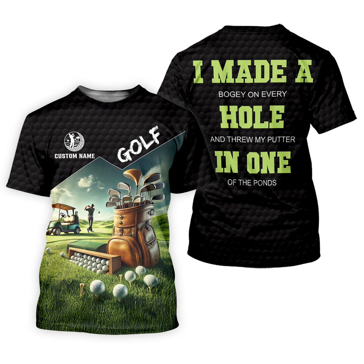 Custom Name Golf Course Club Bag Polo Shirt, Women's Golf Polo, Golf Shirts For Women SH818