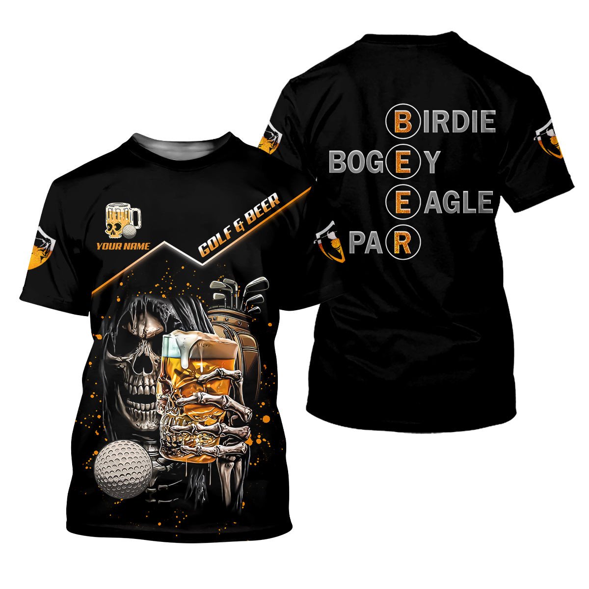 Custom Golf And Beer Soul Keeper Golf Polo Shirt, Funny Golf Shirt, Gift For Golfers SH818