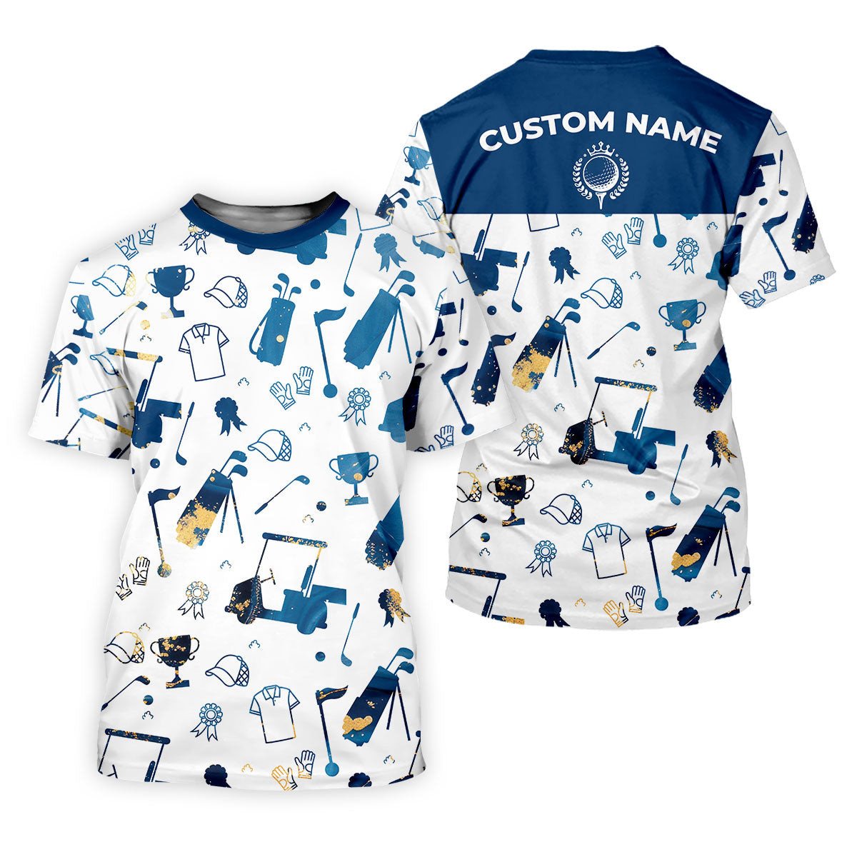Personalized Golf Pattern Shirt, Ladies Golf Polos, Matching Golf Shirts, Women Golf Top SH818